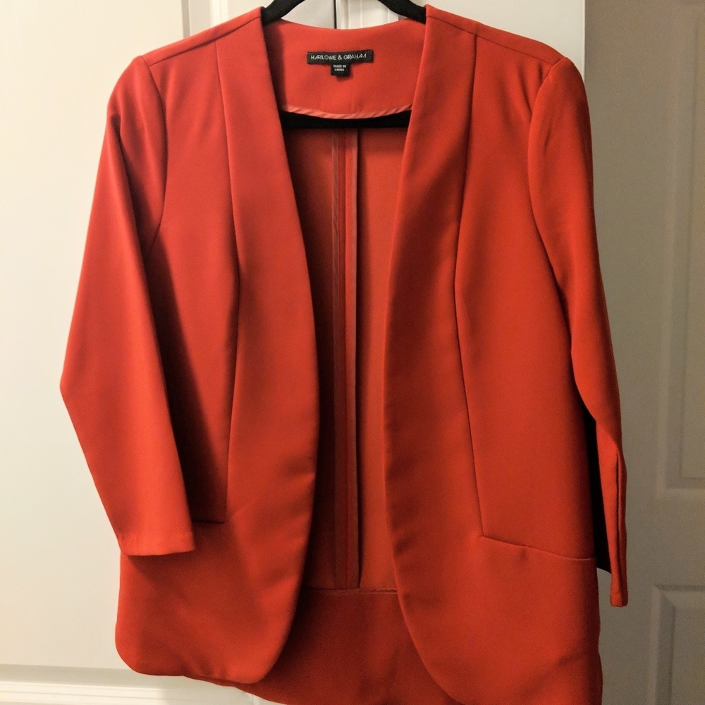 NWOT Harlow & Graham - Red Blazer